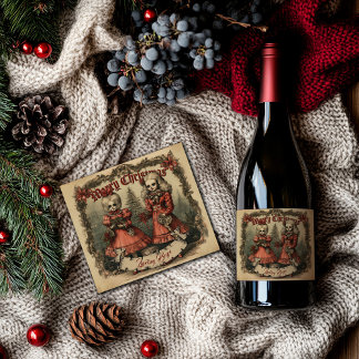 Personalisiertes gotisches Weihnachts-Sparkling-We