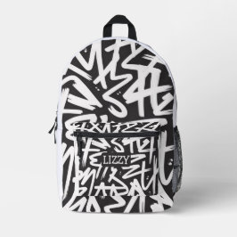 Personalisiertes Graffiti-Namen-Muster — Individue Bedruckter Rucksack