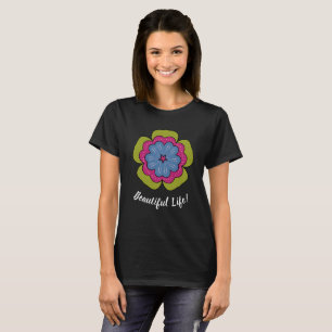 Personalisiertes Grafik-T-Shirt mit Blumenmuster f T-Shirt