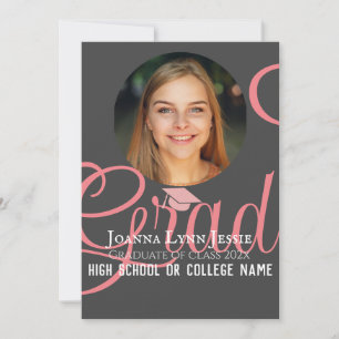 Personalisiertes Gratulationsskript Graduate Foto Karte