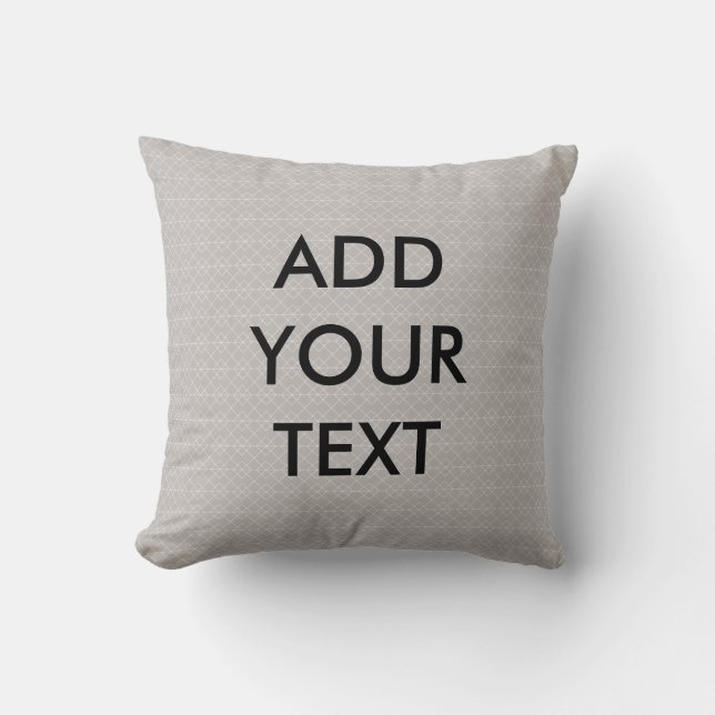 Personalisiertes graues geometrisches Pillow Kissen (Vorderseite)