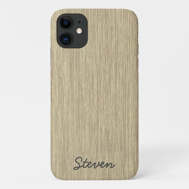Personalisiertes graues verblasstes, gealtertes Ho Case-Mate iPhone Hülle (Rückseite)
