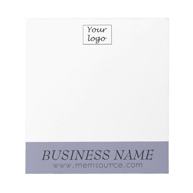 Personalisiertes graues Violet-Store-Geschenk Note Notizblock (Vorderseite)