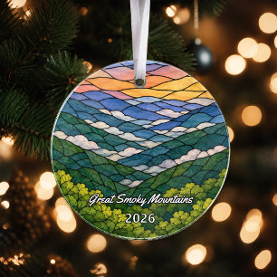 Personalisiertes Great Smoky Mountains Acryl-Ornam Ornament