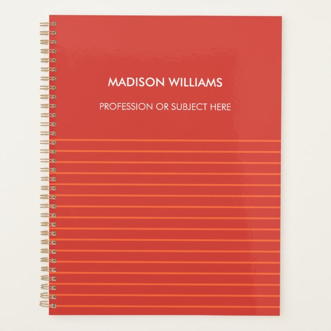 Personalisiertes Green Spiral Notebook Planer (Vorderseite)