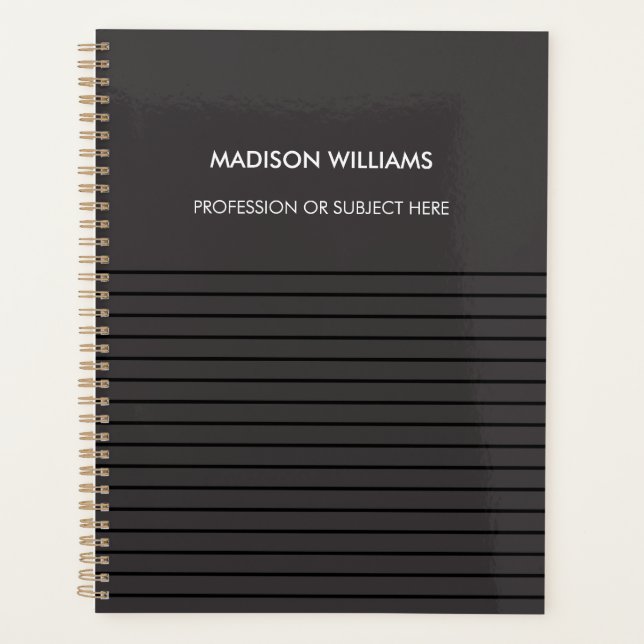 Personalisiertes Green Spiral Notebook Planer (Vorderseite)