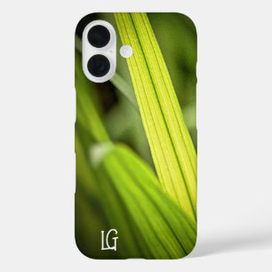Personalisiertes Green Tropical Grass Apple Phone  iPhone 16 Hülle