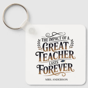 Personalisiertes großartiges Lehrer-Geschenk für i Schlüsselanhänger