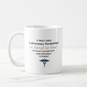 Personalisiertes großartiges Zitat für Laboranten Kaffeetasse