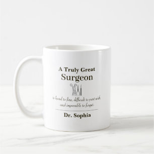 Personalisiertes großes Chirurgen-Dankeschön-Gesch Kaffeetasse