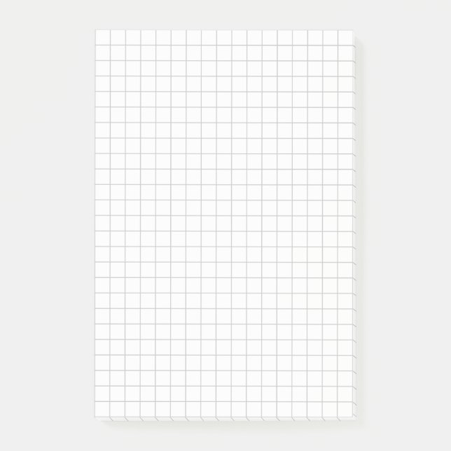 Personalisiertes großes Graph-Papier Post-it Klebezettel (Vorderseite)