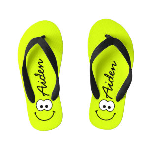 Personalisiertes Grün Kinderbadesandalen