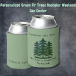 Personalisiertes Grüne Bachelor-Wochenende Dosenkühler<br><div class="desc">Personalisierte Grüne Bäume Bachelor Weekend Can Cooler Personalisiert Can Cooler sind die perfekte Zwischenmahlzeit für Ihre Freunde, um sich an Ihren besonderen Tag zu erinnern. Herzlich willkommen zu einer lustigen und unvergesslichen Junggesellen-Party! Fügen Sie diesem Design Ihre benutzerdefinierte Formulierung hinzu, indem Sie die "Diese Vorlage bearbeiten"-Felder auf der rechten Seite...</div>
