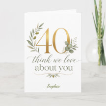 Personalisiertes Gruppen-Geschenk zum 40. Geburtst