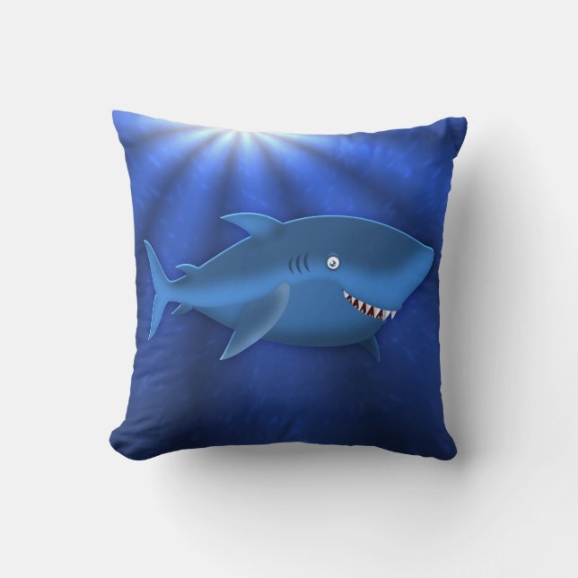Personalisiertes Haifisch-Kissen Kissen (Vorderseite)