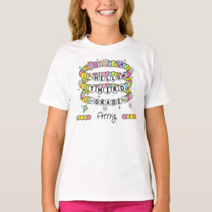 Personalisiertes Hallo-Drittklässler-T-Shirt T-Shirt