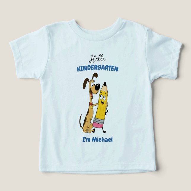 Personalisiertes Hallo Kindergarten  (Design Vorderseite)