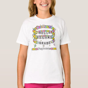 Personalisiertes Hallo-Zweitklässler-T-Shirt T-Shirt