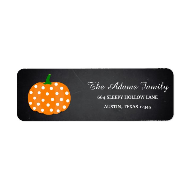 Personalisiertes Halloween Chalkboard Little Pumpk (Vorne)