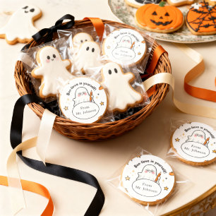 Personalisiertes Halloween-Glaube-an-dich-selbst-G Runder Aufkleber