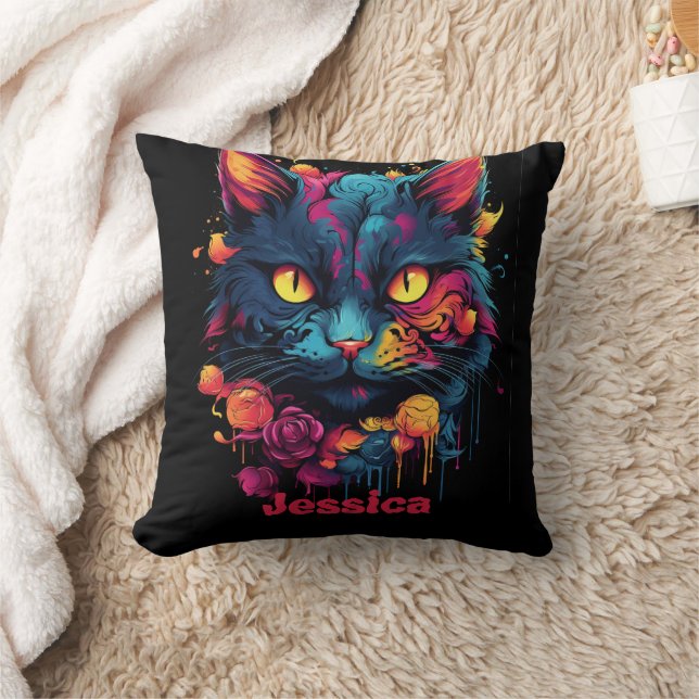 Personalisiertes Halloween/Hexe/Zauberer/Beängstig Kissen (Decke)