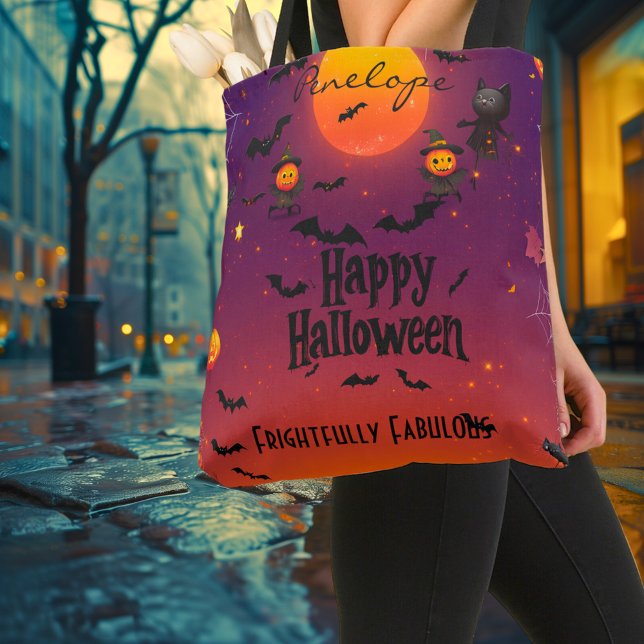 Personalisiertes Halloween mit Vollmond- und Schwa Tasche (Von Creator hochgeladen)