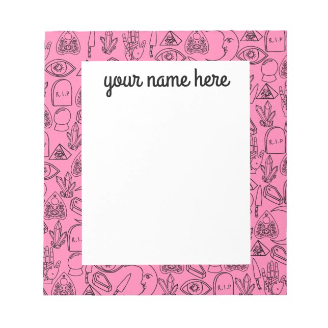 Personalisiertes Halloween Notepad Notizblock (Vorderseite)