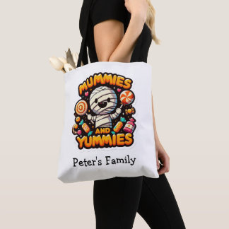 Personalisiertes Halloween Pub Niedlich Mummy Tote Tasche