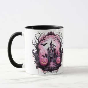 Personalisiertes Halloween Spooky House, Fledermäu Tasse