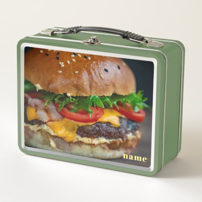 Personalisiertes Hamburger Foto Metall Brotdose (Vorderseite)