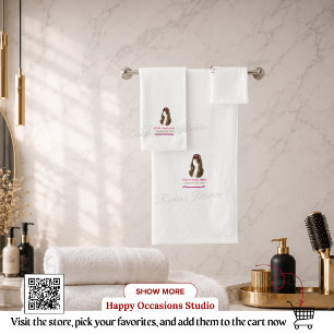 Personalisiertes Handtuch-Set für Friseure Badhandtuch Set