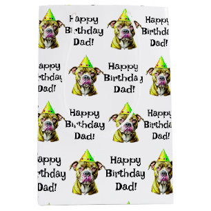Personalisiertes Happy Birthday (Name hinzufügen) Mittlere Geschenktüte