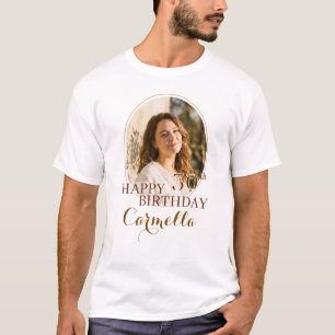 Personalisiertes Happy Birthday T-Shirt mit indivi