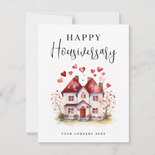 Personalisiertes Happy Housiversary Immobilien Karte