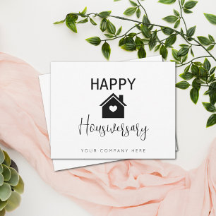 Personalisiertes Happy Housiversary Immobilien  Karte