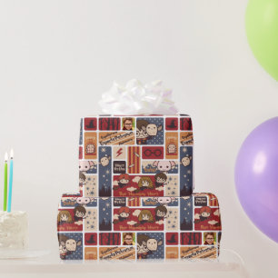 Personalisiertes Harry-Potter-Cartoon-Muster - Fot Geschenkpapier