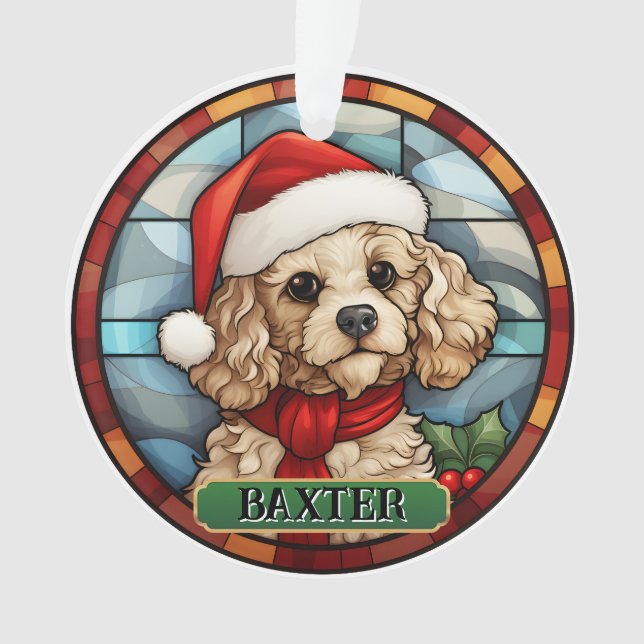 Personalisiertes Hartglas Ornament (Vorderseite)