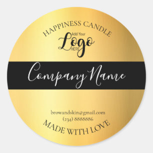 Personalisiertes, hausgemachte Kerze-Label Runder Aufkleber