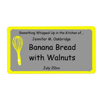 Personalisiertes hausgemachtes Gelbweiß