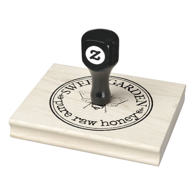 Personalisiertes, hausgemachtes Honey-Logo Gummistempel (Stempel)