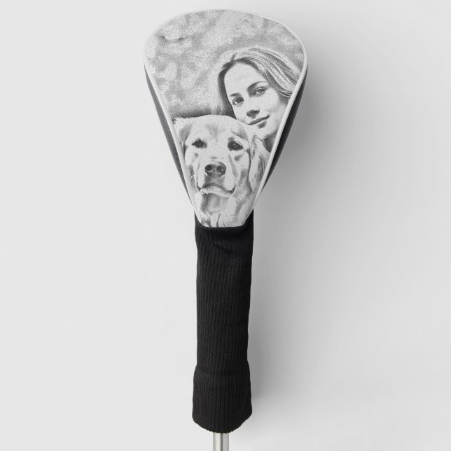 Personalisiertes Haustier Foto Hund Lover Keepake  Golf Headcover (Vorderseite)