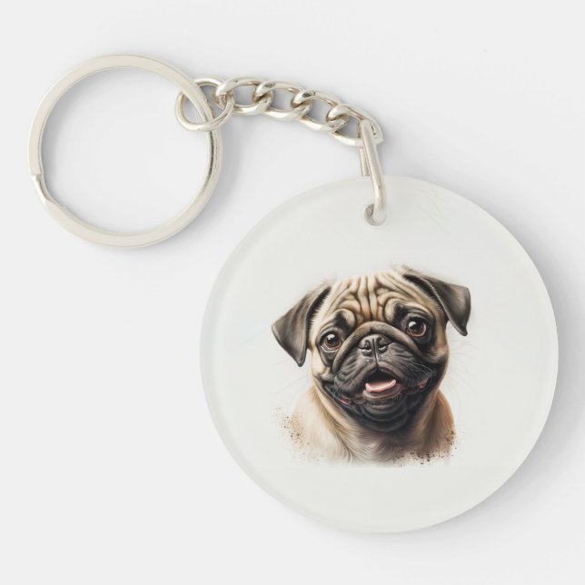 Personalisiertes Haustier Foto Hund Lover Keepake  Schlüsselanhänger (Vorderseite)
