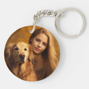 Personalisiertes Haustier Foto Hund Lover Keepake Schlüsselanhänger