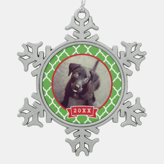 Personalisiertes Haustier Foto Keepake Ornament (Vorderseite)