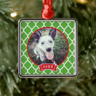 Personalisiertes Haustier Foto Keepake Ornament Aus Metall