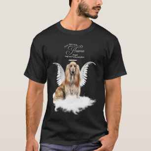 Personalisiertes Haustier-Gedenk Afghan Hound Hund T-Shirt