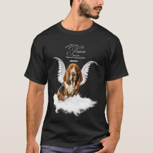 Personalisiertes Haustier-Gedenk-Basset Hound Hund T-Shirt