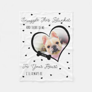Personalisiertes Haustier-Gedenkfoto-Geschenk für Fleecedecke