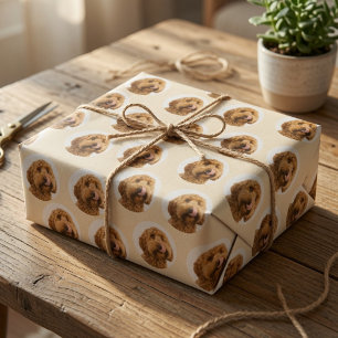 Personalisiertes Haustier-Gesicht Geschenkpapier  