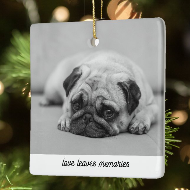 Personalisiertes Haustier Memorial Geschenk Hund F Keramikornament (Von Creator hochgeladen)